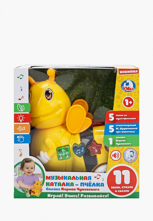 

Игрушка интерактивная Умка, Разноцветный, Каталка музыкальная