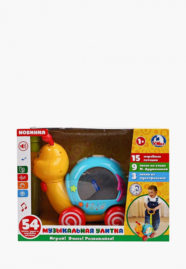 

Игрушка интерактивная Умка, Разноцветный, каталка «Улитка»