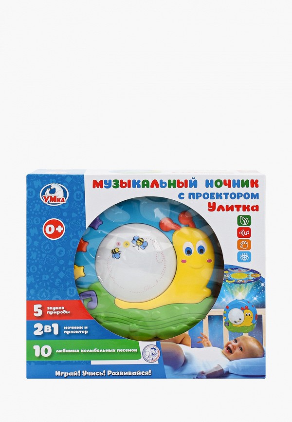 

Игрушка интерактивная Умка, Разноцветный, музыкальный ночник «Улиточка»
