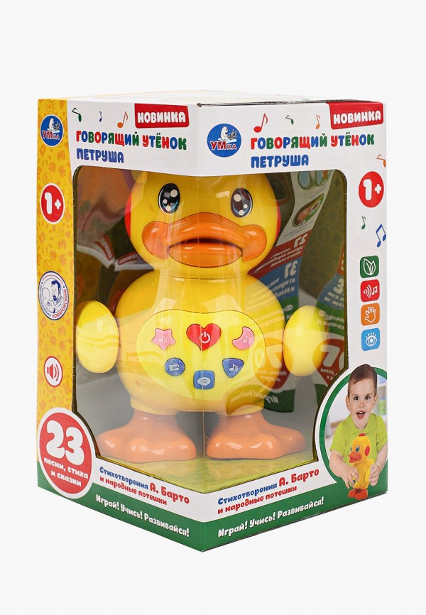 

Игрушка интерактивная Умка, Желтый, говорящий Утенок