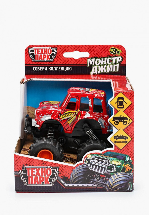 

Игрушка Технопарк, Красный, Монстр Джип, длина 11.5 см