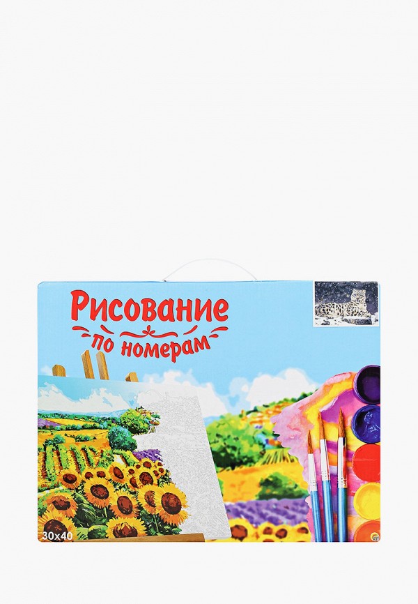 

Набор для творчества Рыжий Кот, Разноцветный, холст с красками 30х40 см. по номерам. ГЕПАРД В СНЕГУ.