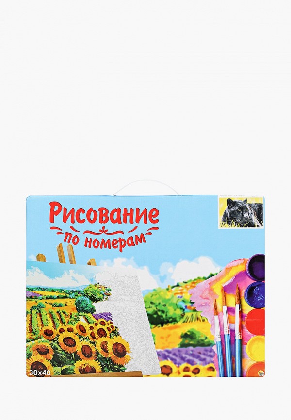 

Набор для творчества Рыжий Кот, Разноцветный, холст с красками 30х40 см. по номерам. ПАНТЕРА.