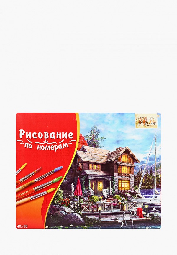 

Набор для творчества Рыжий Кот, Разноцветный, палитра. Холст с краской 40х50 см. по номерам.