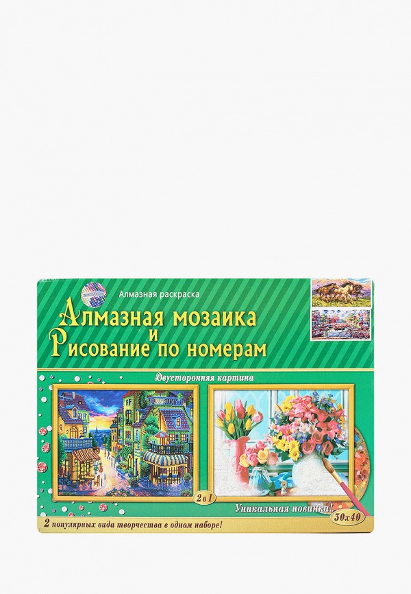 

Набор для творчества Рыжий Кот, Разноцветный, Алмазная раскраска. Двусторонняя картина. 30х40 см.