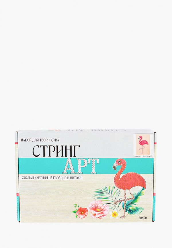 

Набор для творчества Рыжий Кот, Разноцветный, СТРИНГ АРТ, "Розовый фламинго", 20*30 см.