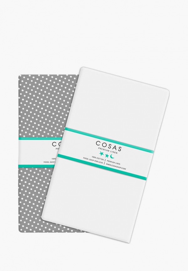 

Комплект простыней Cosas, Белый;серый, Cosas MP002XC00IQK