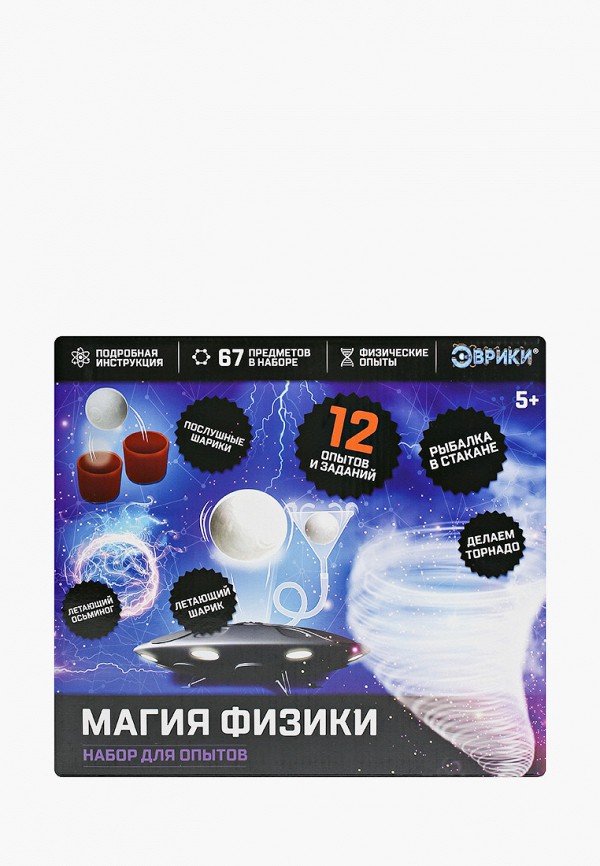 

Набор для опытов Эврики, Разноцветный, «Магия физики»
