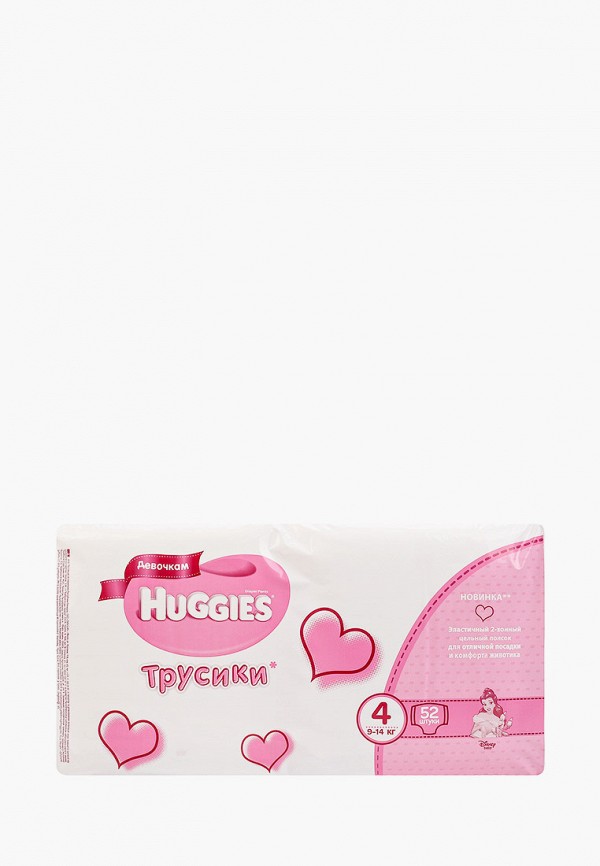 

Подгузники-трусики Huggies, Белый, для девочек, 4 размер(9-14 кг), 104 шт.