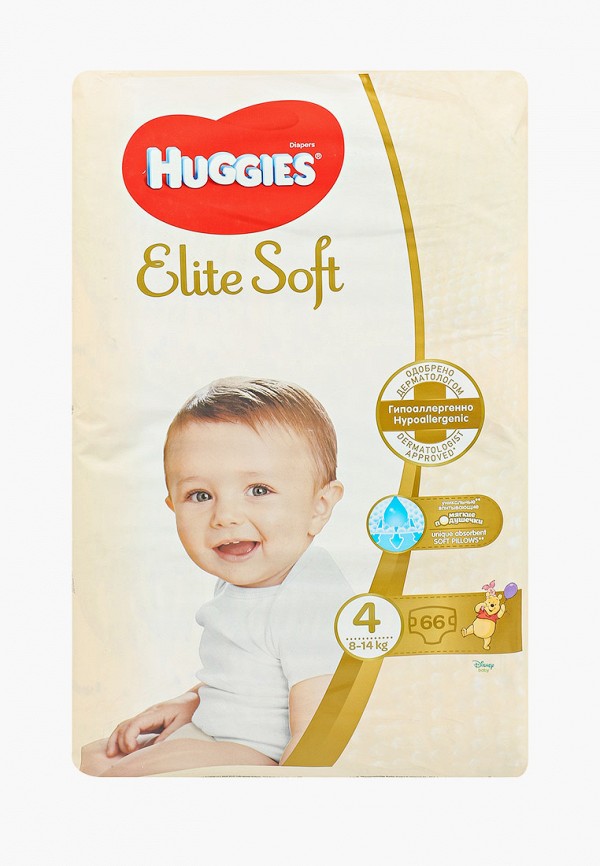 

Подгузники Huggies, Разноцветный, Elite Soft 4 (8-14 кг) 66 шт.