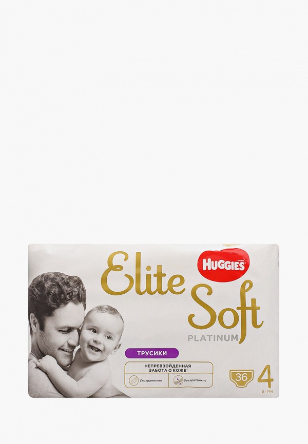 

Подгузники-трусики Huggies, Разноцветный, Elite Soft Платинум 4 (9-14 кг) 36шт