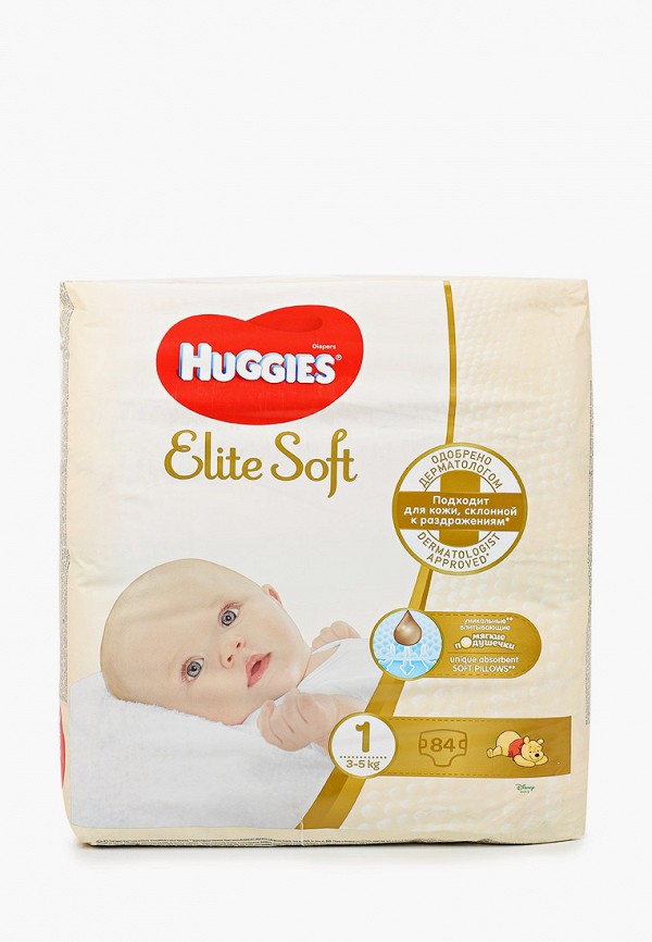 

Подгузники Huggies, Разноцветный, Elite Soft 1 (3-5кг), 84 шт.