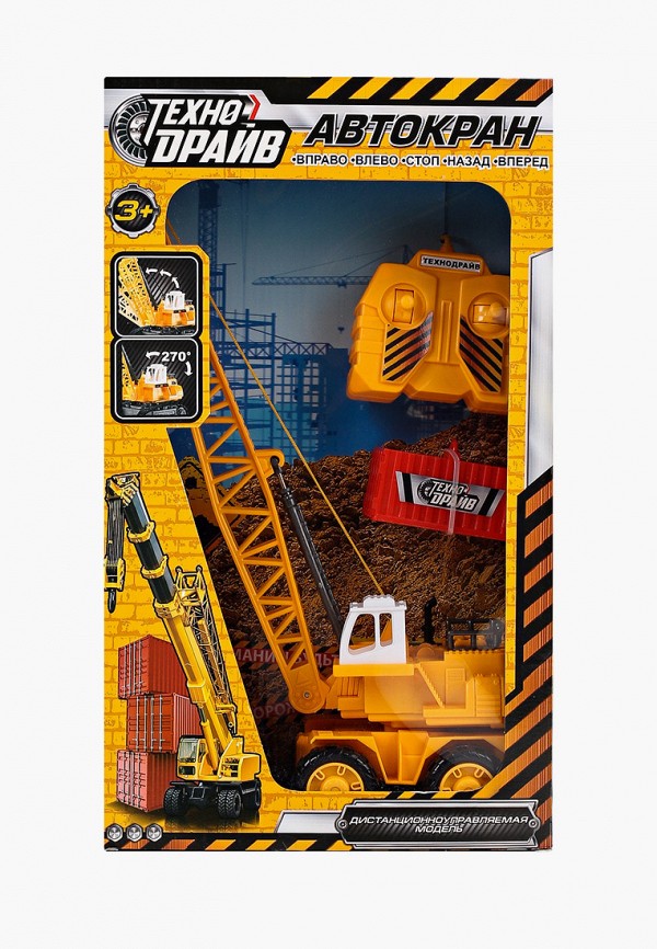 

Игрушка радиоуправляемая Технодрайв, Разноцветный, "Автокран"