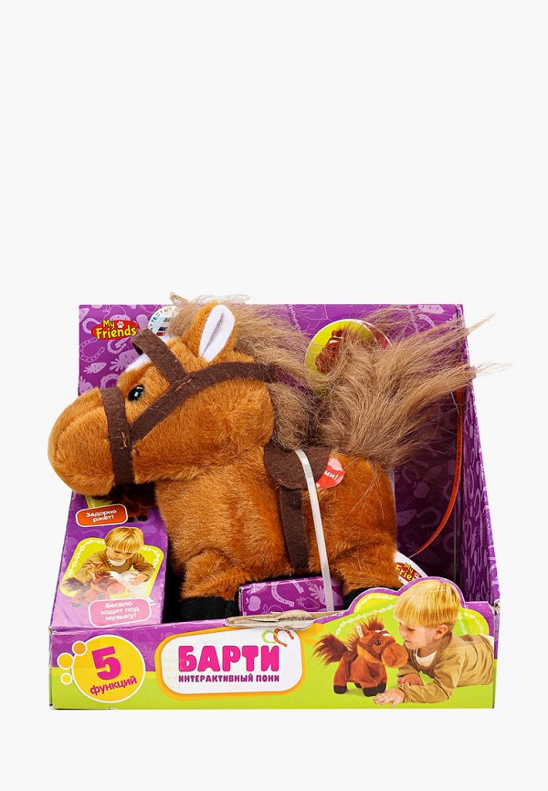

Игрушка интерактивная Мой Питомец, Коричневый, "Пони Барти", 17 см