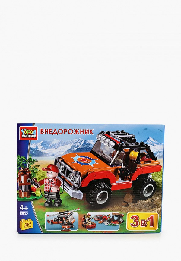

Конструктор Город Мастеров, Разноцветный, "Джип внедорожник"