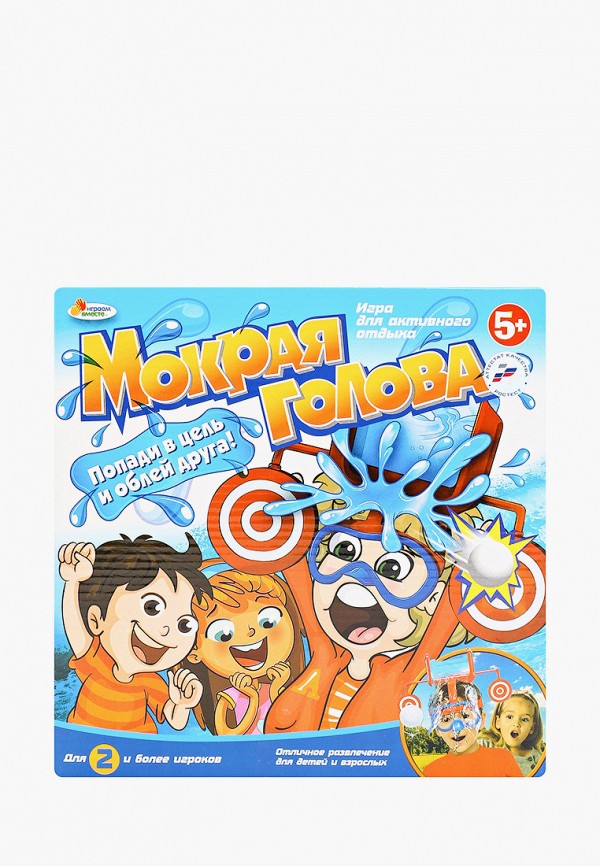 

Игра настольная Играем Вместе, Разноцветный, "Мокрая голова"