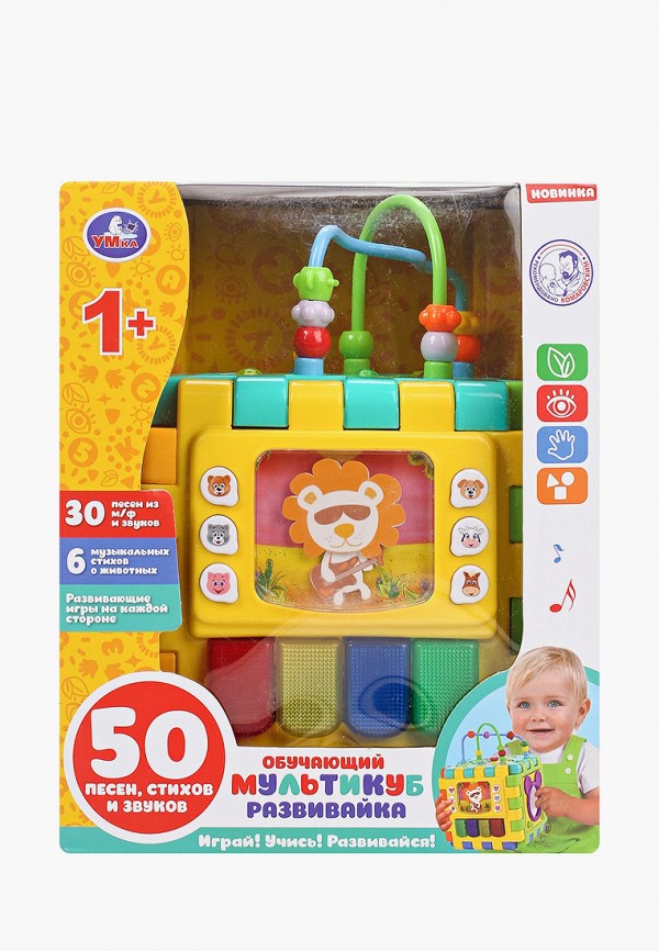

Игрушка интерактивная Умка, Разноцветный, Мультикуб «Развивайка»