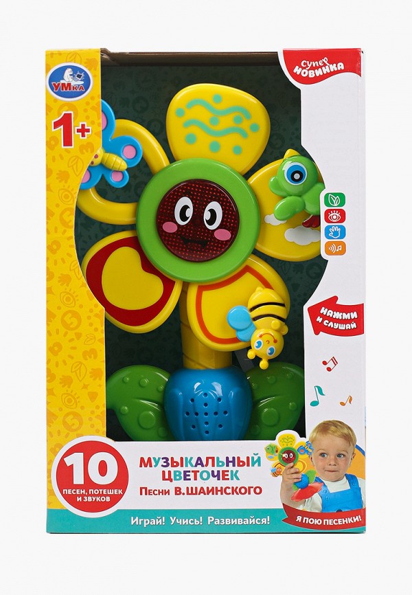 

Игрушка интерактивная Умка, Разноцветный, "Музыкальный цветочек"
