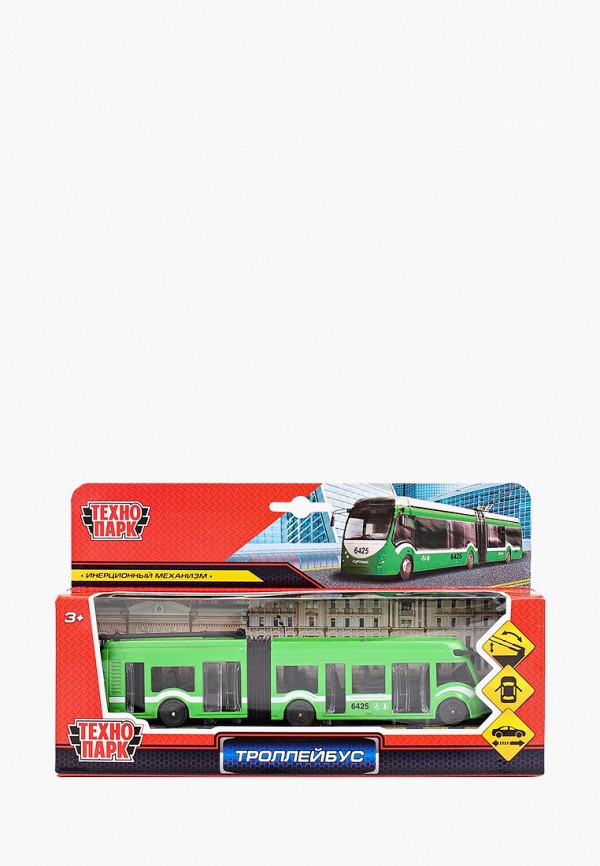 

Игрушка Технопарк, Зеленый, троллейбус