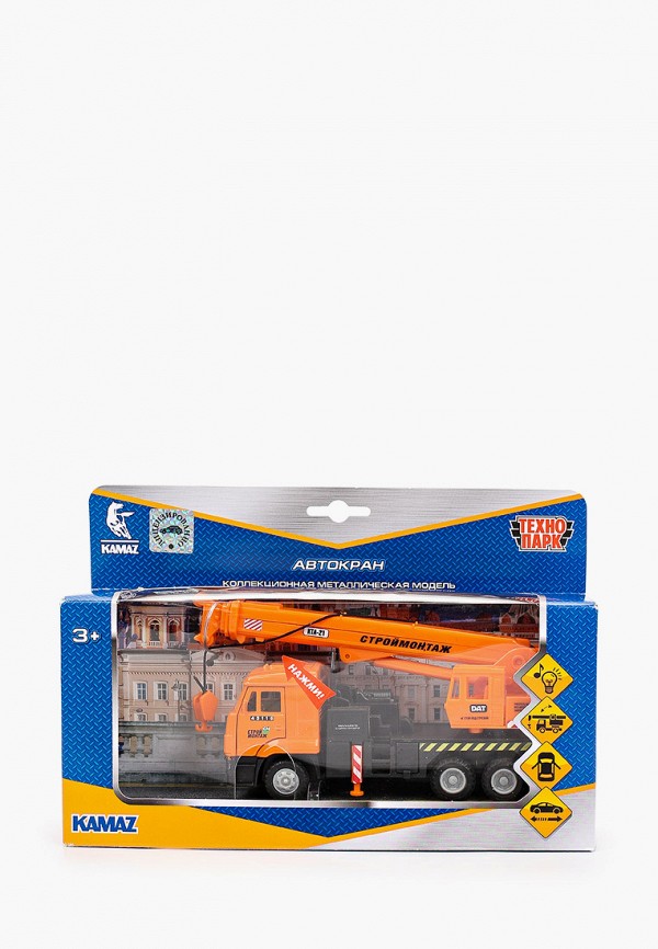 

Игрушка Технопарк, Оранжевый, автокран