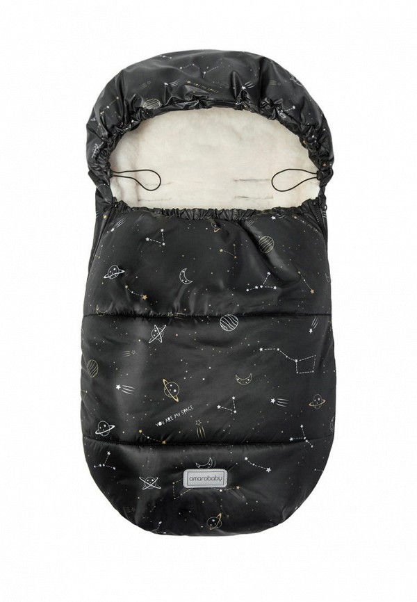 

Конверт Amarobaby, Черный, Snowy Baby Космос, 85 см.
