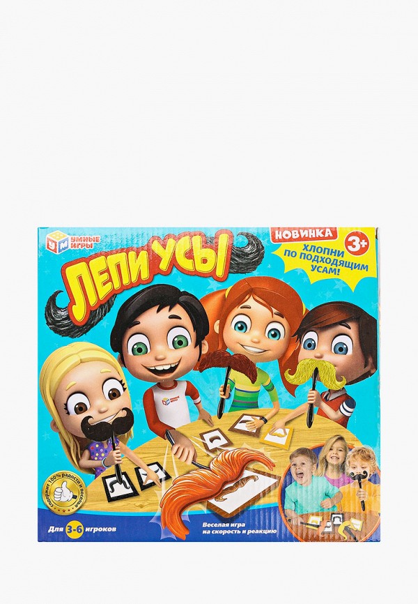 

Игра настольная Умные Игры, Разноцветный, "Лепи усы"
