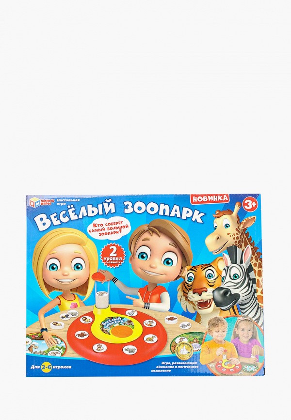

Игра настольная Умные Игры, Разноцветный, «Весёлый зоопарк»