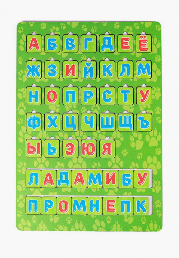 

Набор игровой Paremo, Зеленый, Вкладыши «Азбука животные»