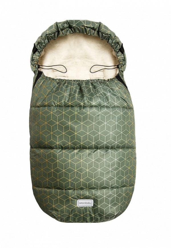 

Конверт Amarobaby, Зеленый, Snowy Baby Геометрия, 105 см