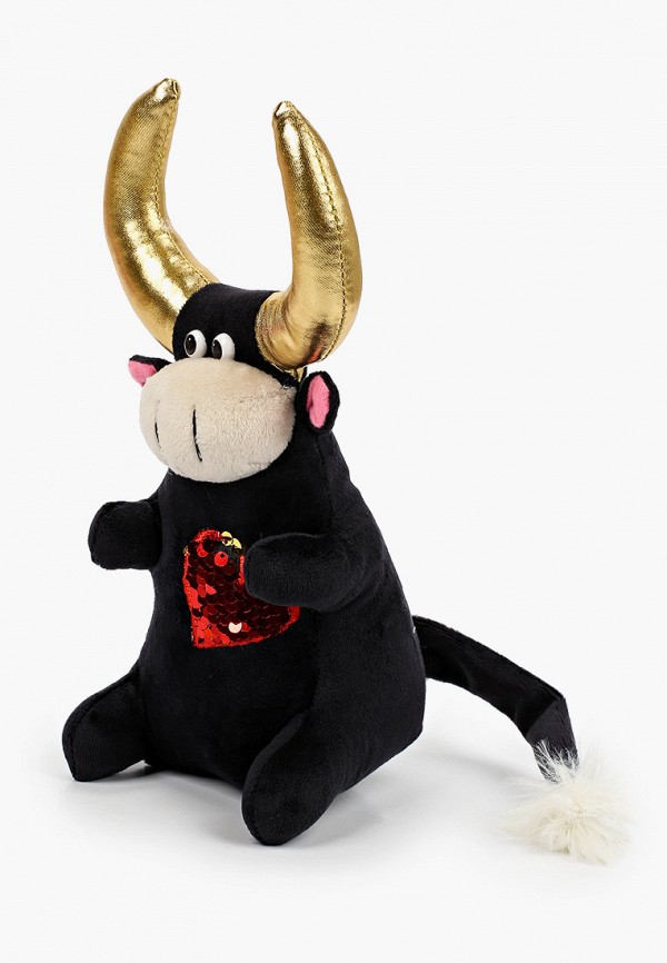 

Игрушка мягкая Fancy, Черный, "Телёнок Уголёк", 25 см