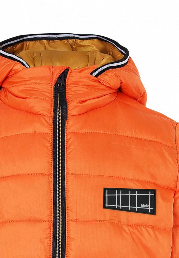 Куртка для девочки утепленная Molo цвет оранжевый  Фото 3