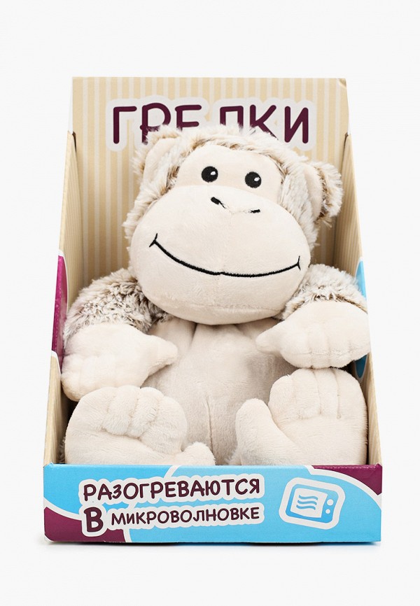 

Игрушка мягкая Warmies, Серый, грелка Marshmallow Обезьяна