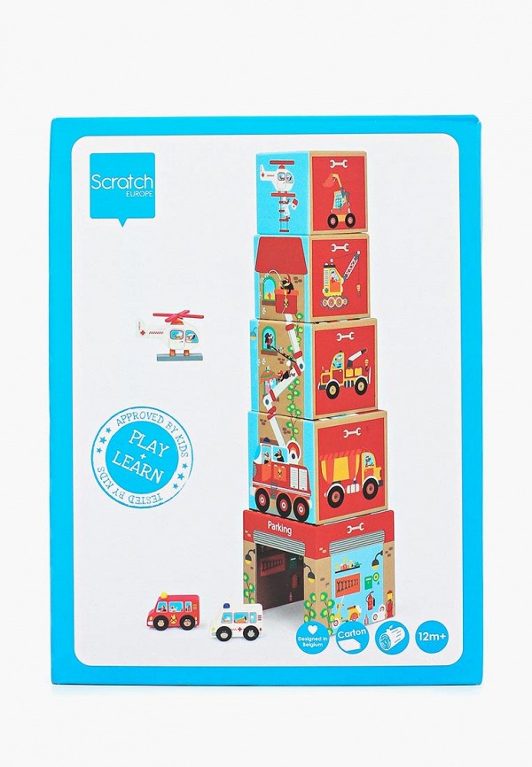 

Игра настольная Scratch Europe, Stacking Tower JUMBO, Разноцветный