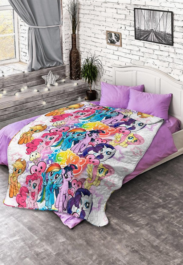 

Покрывало Непоседа, Разноцветный, детское, "My Little Pony Граффити", 200х145 см