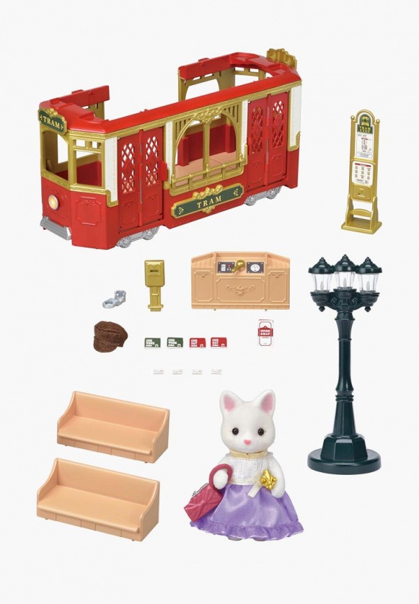 

Набор игровой Sylvanian Families, Разноцветный, Модница Кошка Лулу на прогулке в Городе