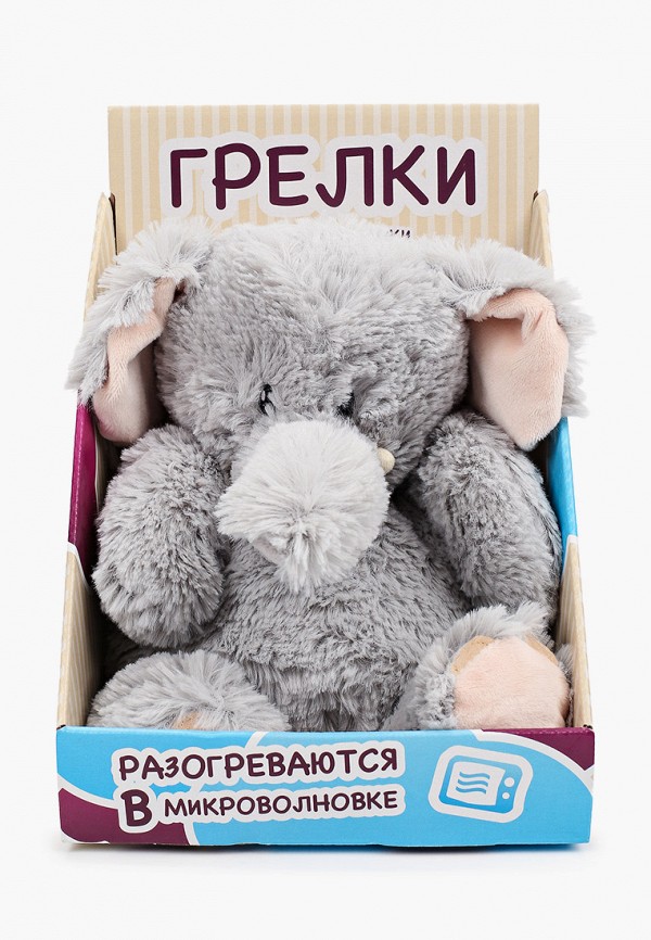 

Игрушка мягкая Warmies, Серый, грелка Слоник