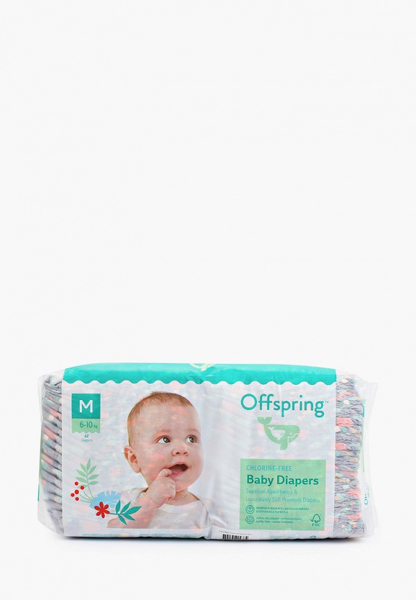 

Подгузники Offspring, Разноцветный, Космос, M (6-10 кг) 42 шт.
