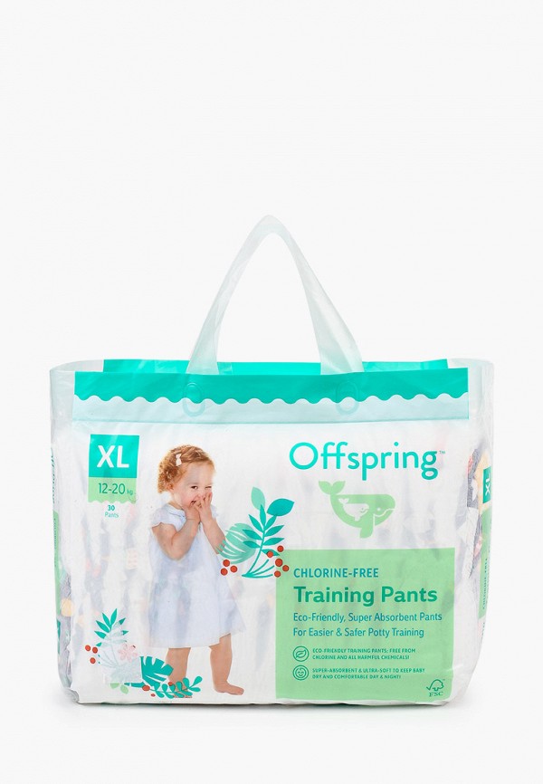 Подгузники-трусики Offspring Рыбки, XL (12-20 кг) 30 шт.