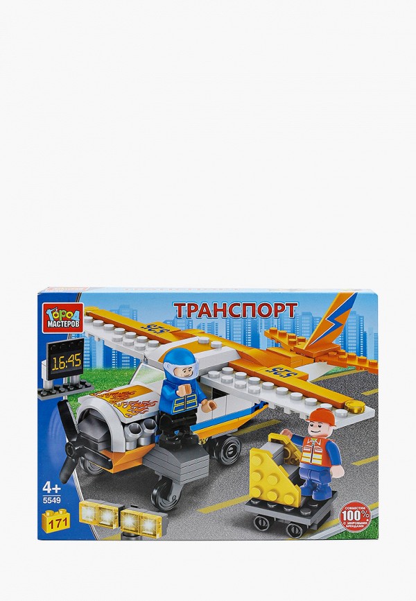 

Конструктор Город Мастеров, Разноцветный, Самолёт