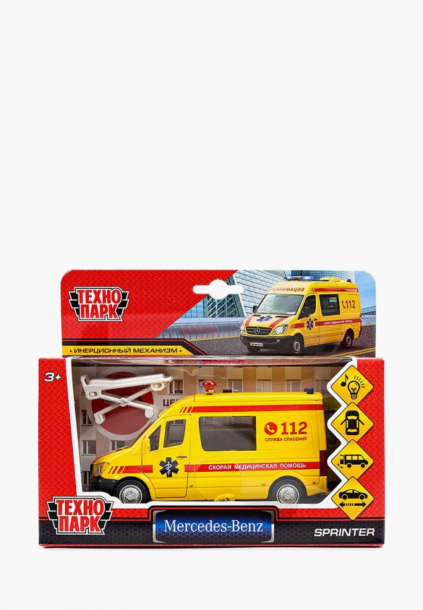 

Игрушка Технопарк, Желтый, Mercedes-Benz Sprinter. Реанимация