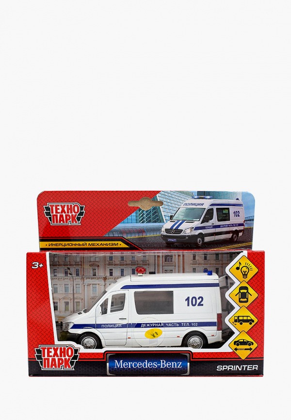

Игрушка Технопарк, Белый, Mercedes-Benz Sprinter. Полиция