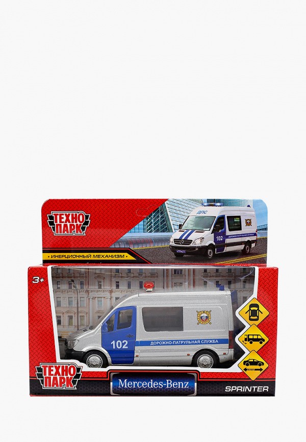 

Игрушка Технопарк, Серый, Mercedes-Benz Sprinter. Полиция