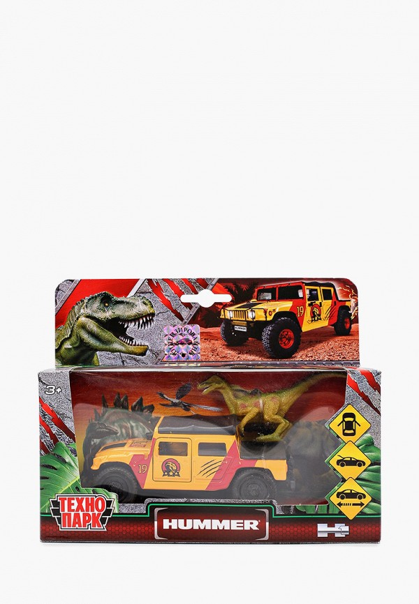 

Игрушка Технопарк, Разноцветный, Пикап Hummer H1 с динозавром