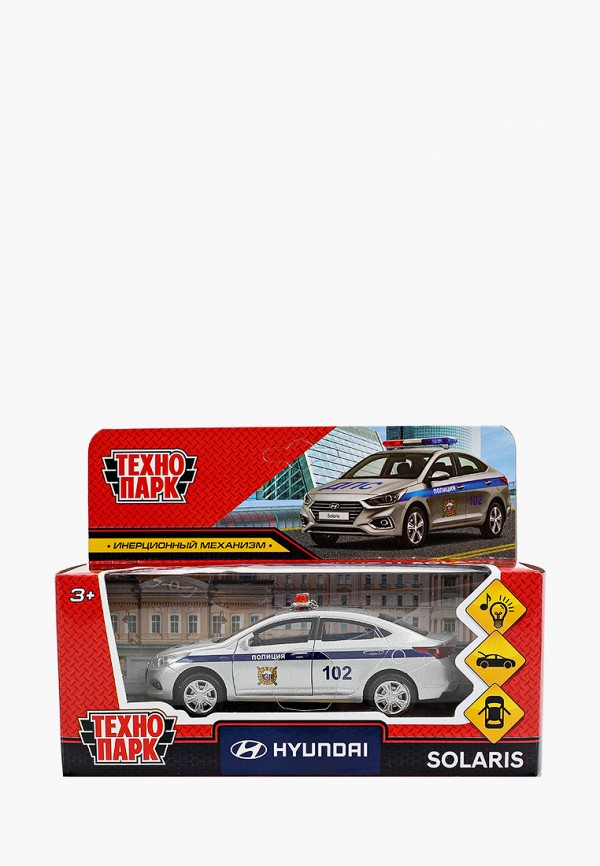 

Игрушка Технопарк, Серый, HYUNDAI SOLARIS Полиция