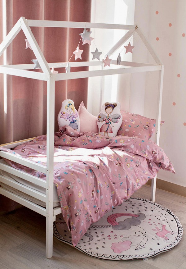 

Постельное белье детское Happy Spaces, Розовый, Феечки