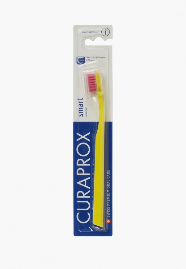 

Зубная щетка Curaprox, Желтый, с ультрамягкой щетиной