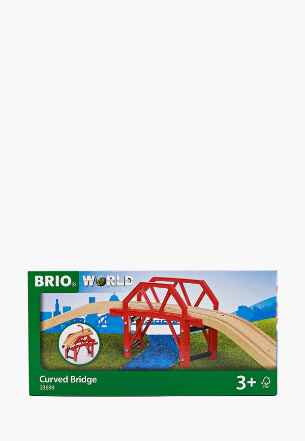 

Конструктор Brio, Разноцветный, Изогнутый мост, 4 элемента