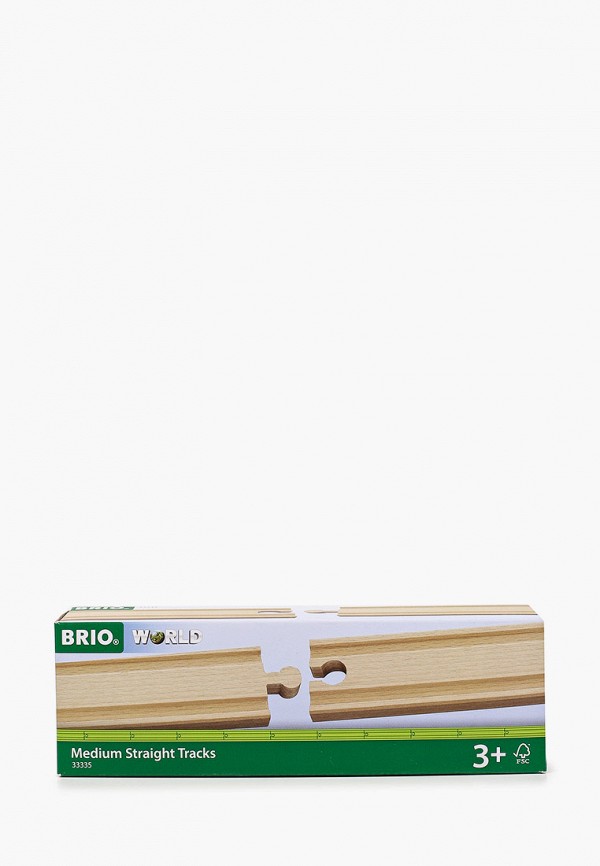 

Конструктор Brio, Бежевый, ж/д полотно, прямое, длина 14,4см
