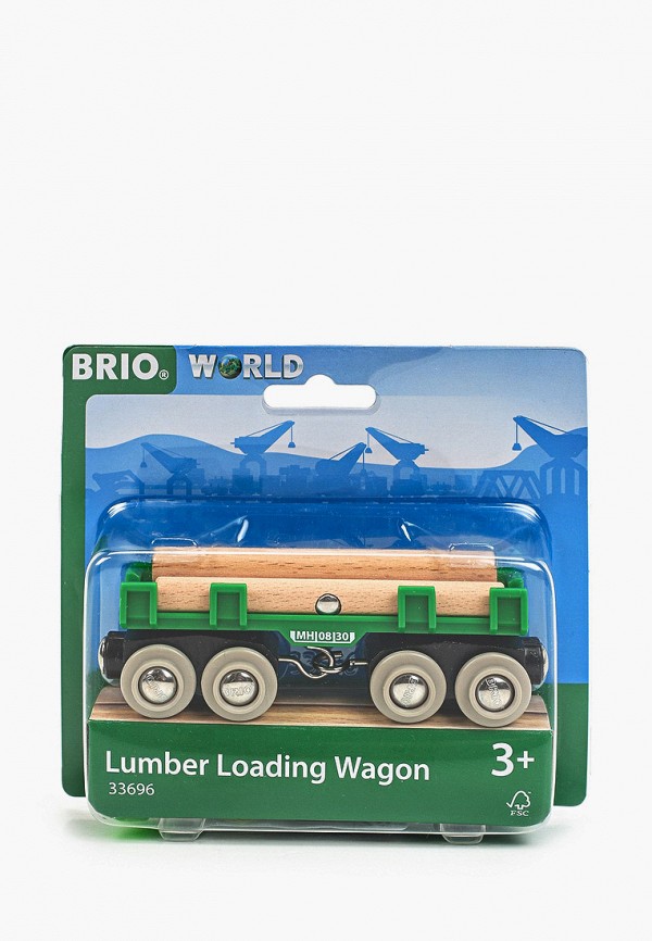 

Игрушка Brio, Разноцветный, BRIO Вагон с бревнами
