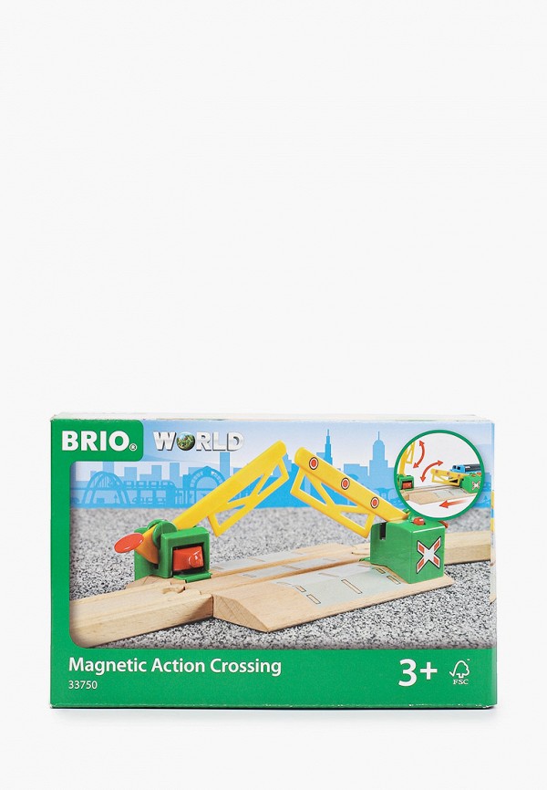 

Конструктор Brio, Разноцветный, BRIO Ж/д переезд, на магнитах